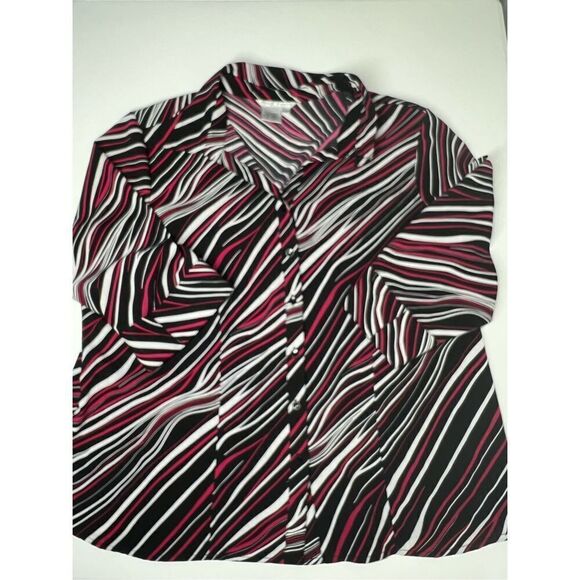 Fred David Button Down Shirt Blouse Size 2XL - Picture 4 of 8